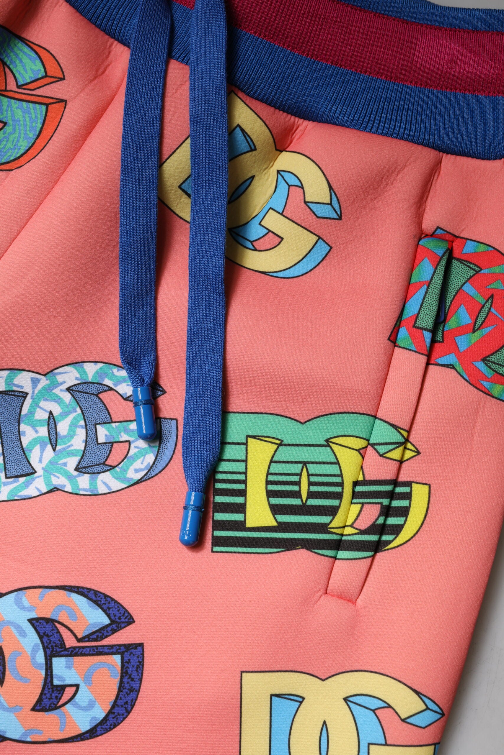 Dolce & Gabbana Rosa Logo-Monogramm-Jogger-Sweatpants Hose