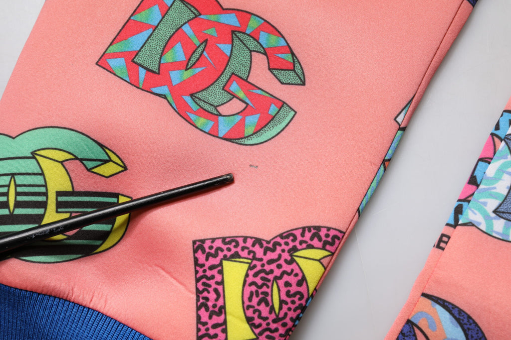 Dolce & Gabbana Rosa Logo-Monogramm-Jogger-Sweatpants Hose