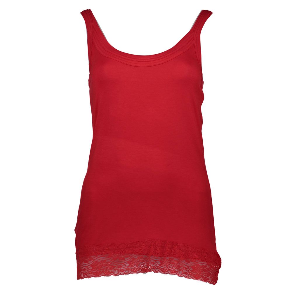 Silvian Heach Rotes Damen-Top aus Baumwolle