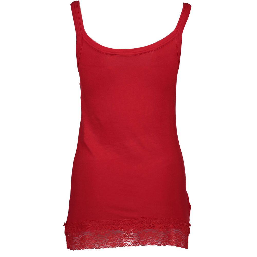 Silvian Heach Rotes Damen-Top aus Baumwolle