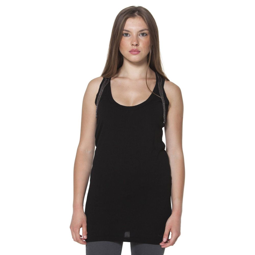 Fred Perry Schwarzes Polyester Unisex Tank