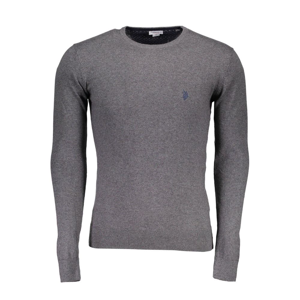 U.S. POLO ASSN. Grauer Baumwollpullover für Männer
