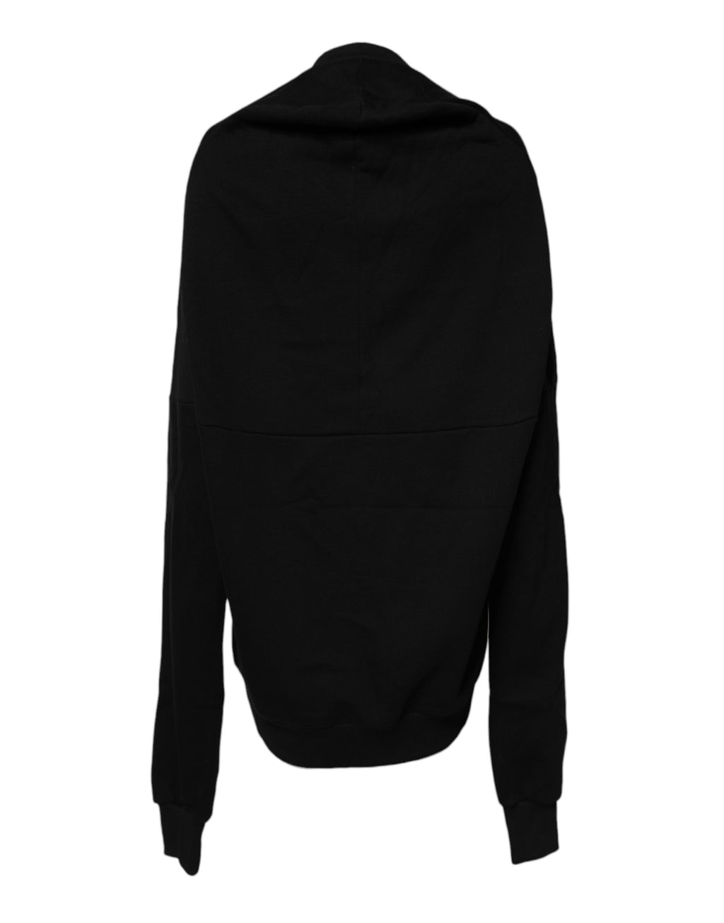 Dolce & Gabbana Schwarzes Baumwoll-Rundhals-Sweatshirt Pullover