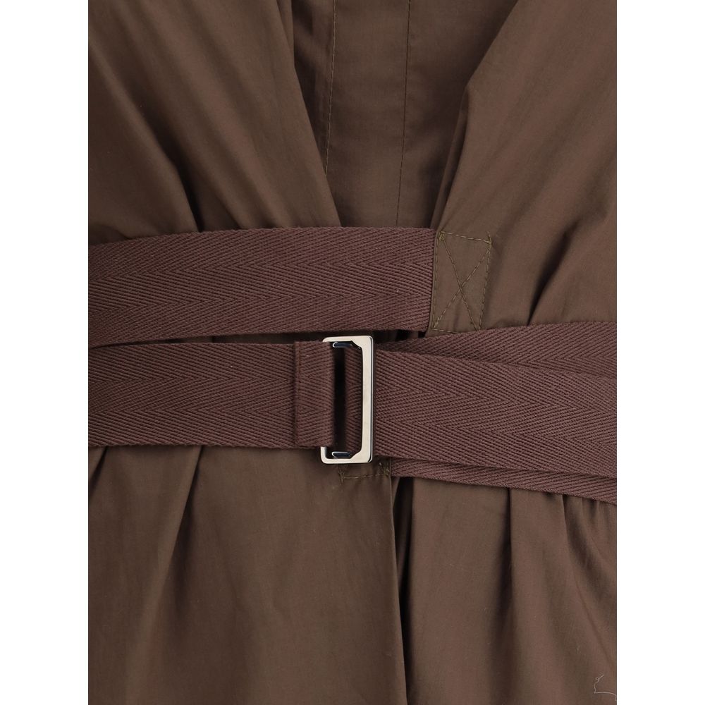 Brunello Cucinelli Langes Baumwollkleid