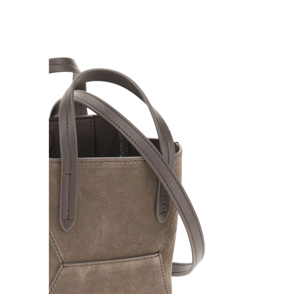 Brunello Cucinelli Wildleder-Umhängetasche