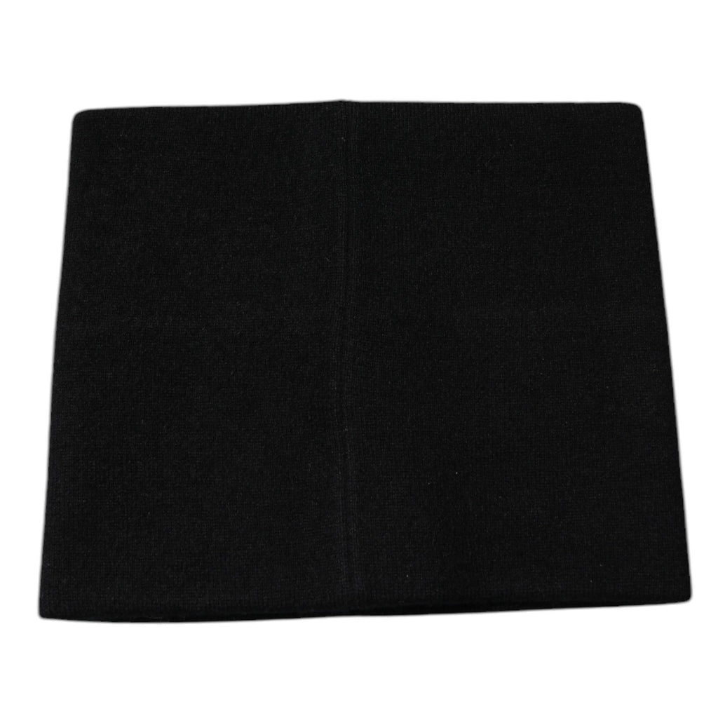Dolce & Gabbana Schwarzer Kaschmir DG Logo Square Taschentuchschal