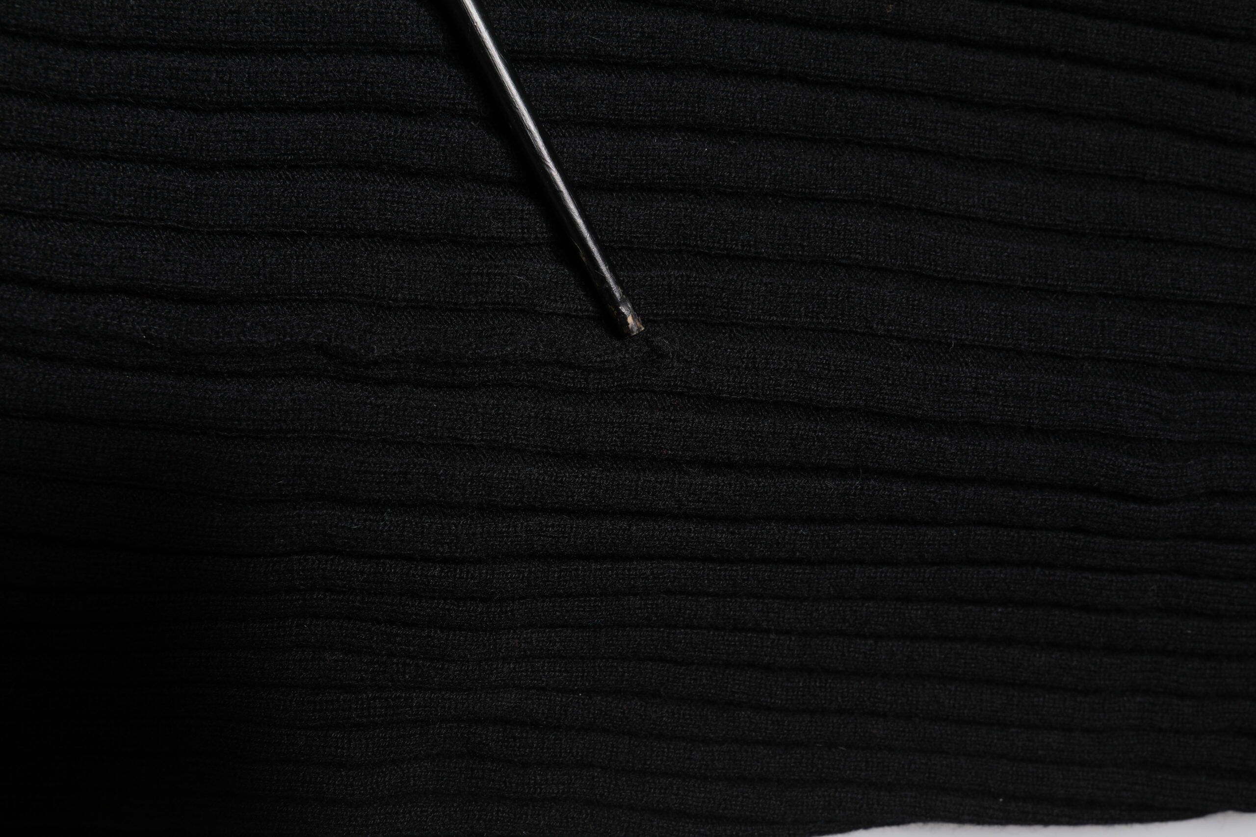 Dolce & Gabbana Schwarzer Kaschmir Strick-Halswärmer Foulard-Schal