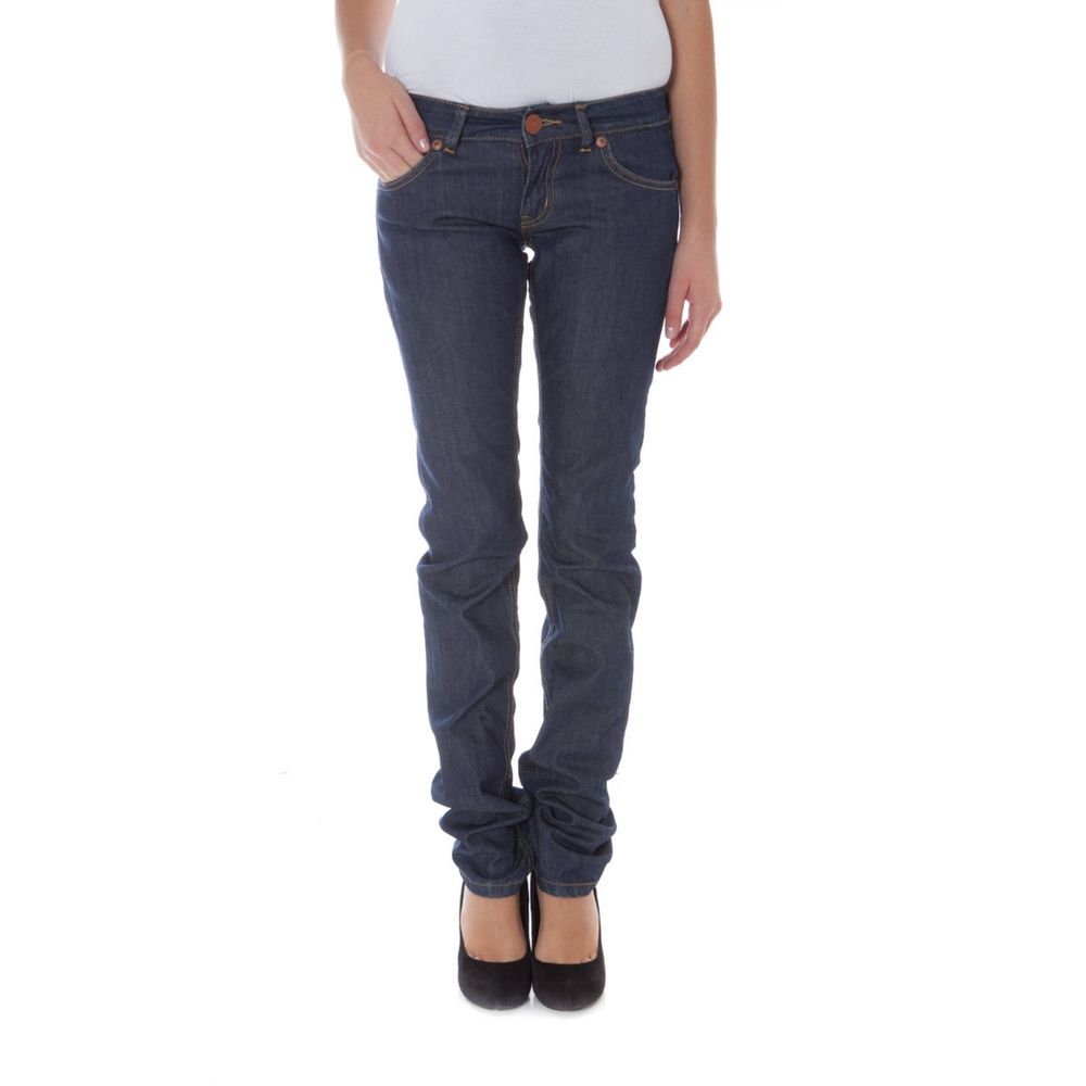 Phard Blaue Baumwolle Frauen Jeans