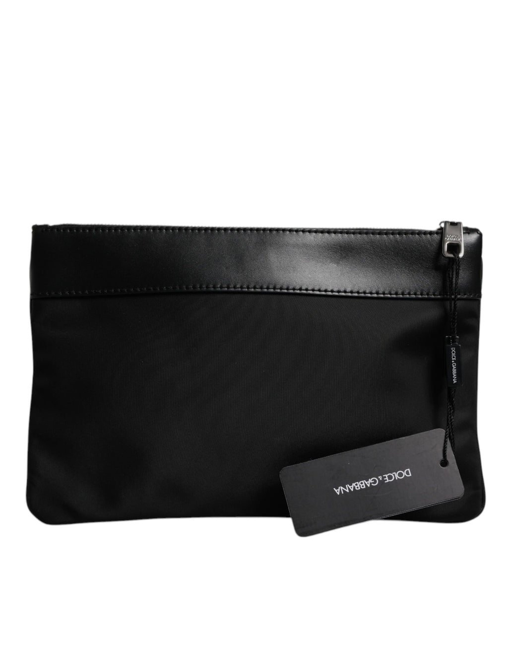 Dolce & Gabbana Clutch mit mehrfarbigem Leoparden-Jacquard-Print und Logo-Applikation