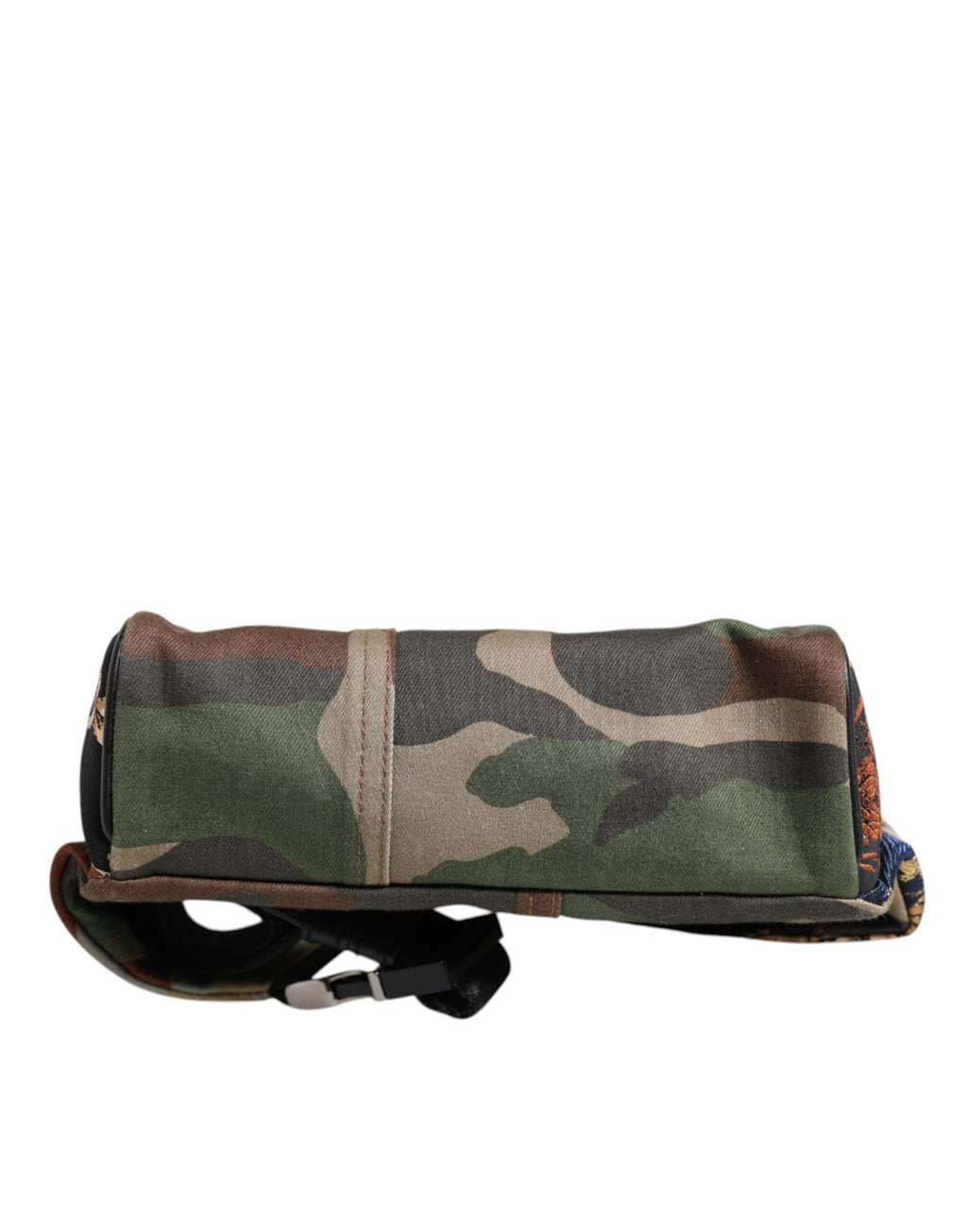 Dolce & Gabbana Multicolor Camouflage Patchwork Logo Taille Gürteltasche
