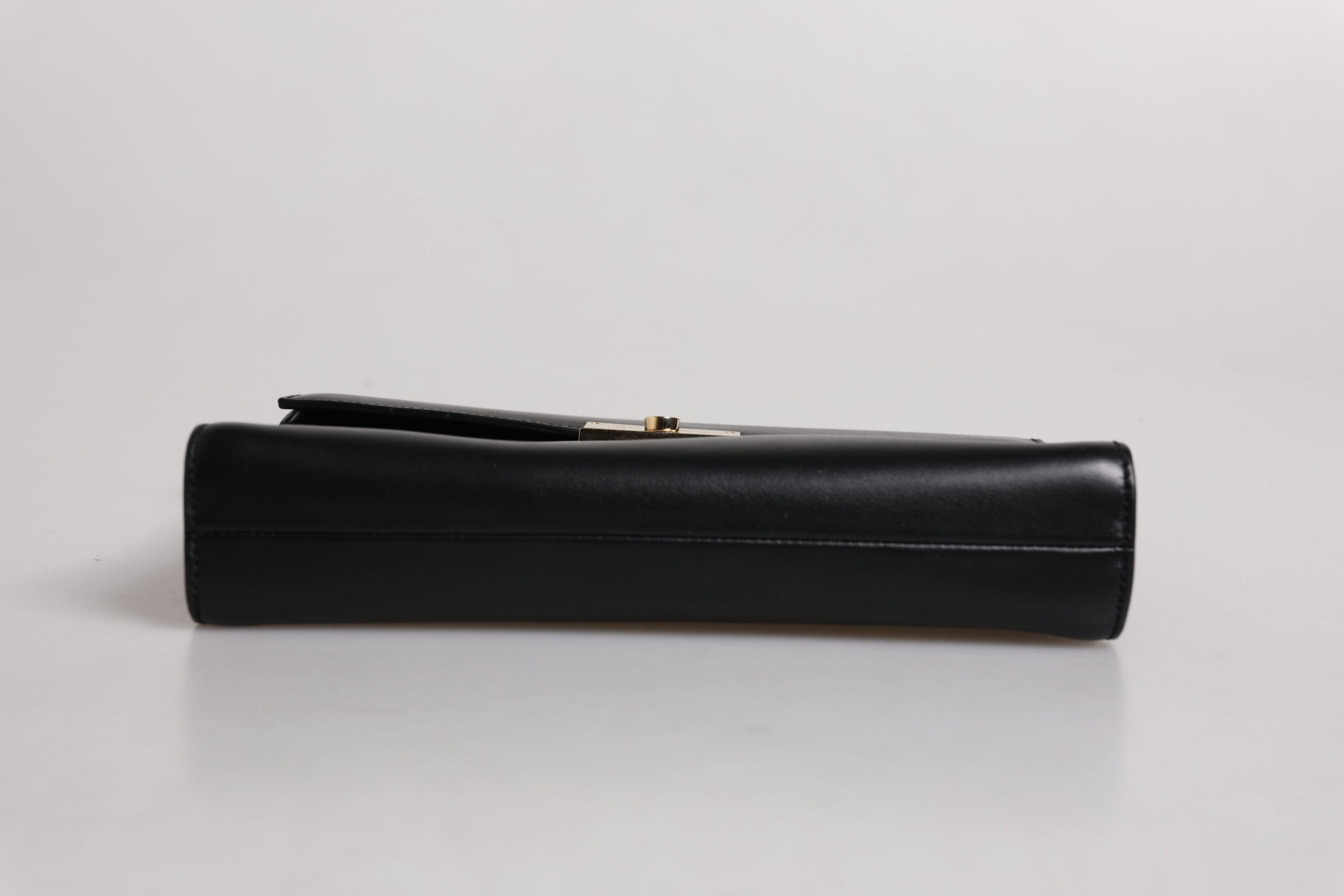 Dolce & Gabbana Schwarze Leder Logo-Plakette Dokumententasche Tasche