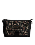 Dolce & Gabbana Umhängetasche aus mehrfarbigem Leoparden-Jacquard