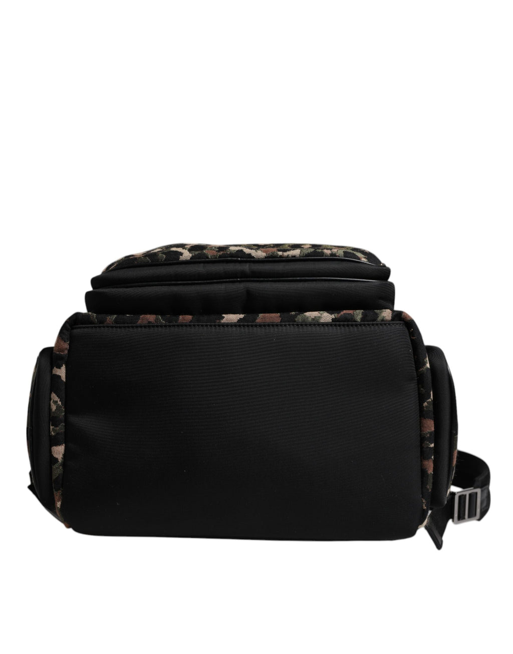 Dolce & Gabbana Multicolor Leopard Print DG Logo Plaque Männer Rucksack Tasche