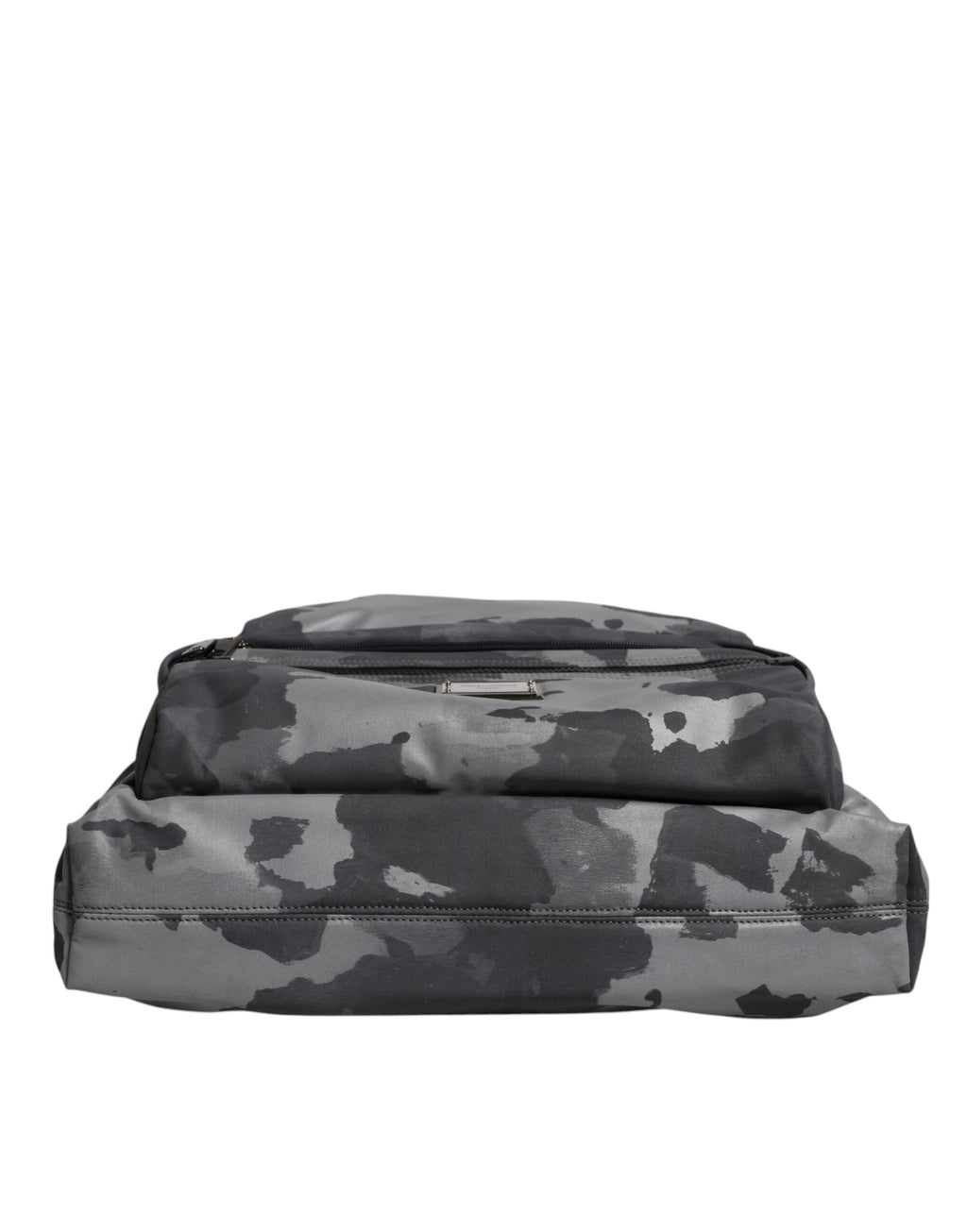 Dolce & Gabbana Schwarzer Camouflage-Schulterriemen Logo-Plakette Tasche