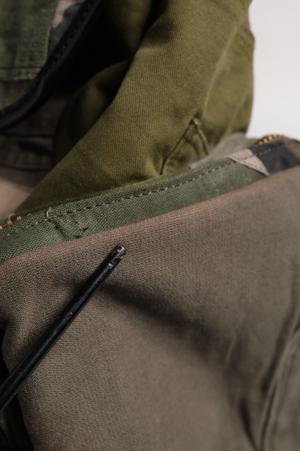 Dolce & Gabbana Militärgrünes Patchwork-Reiserucksacktasche