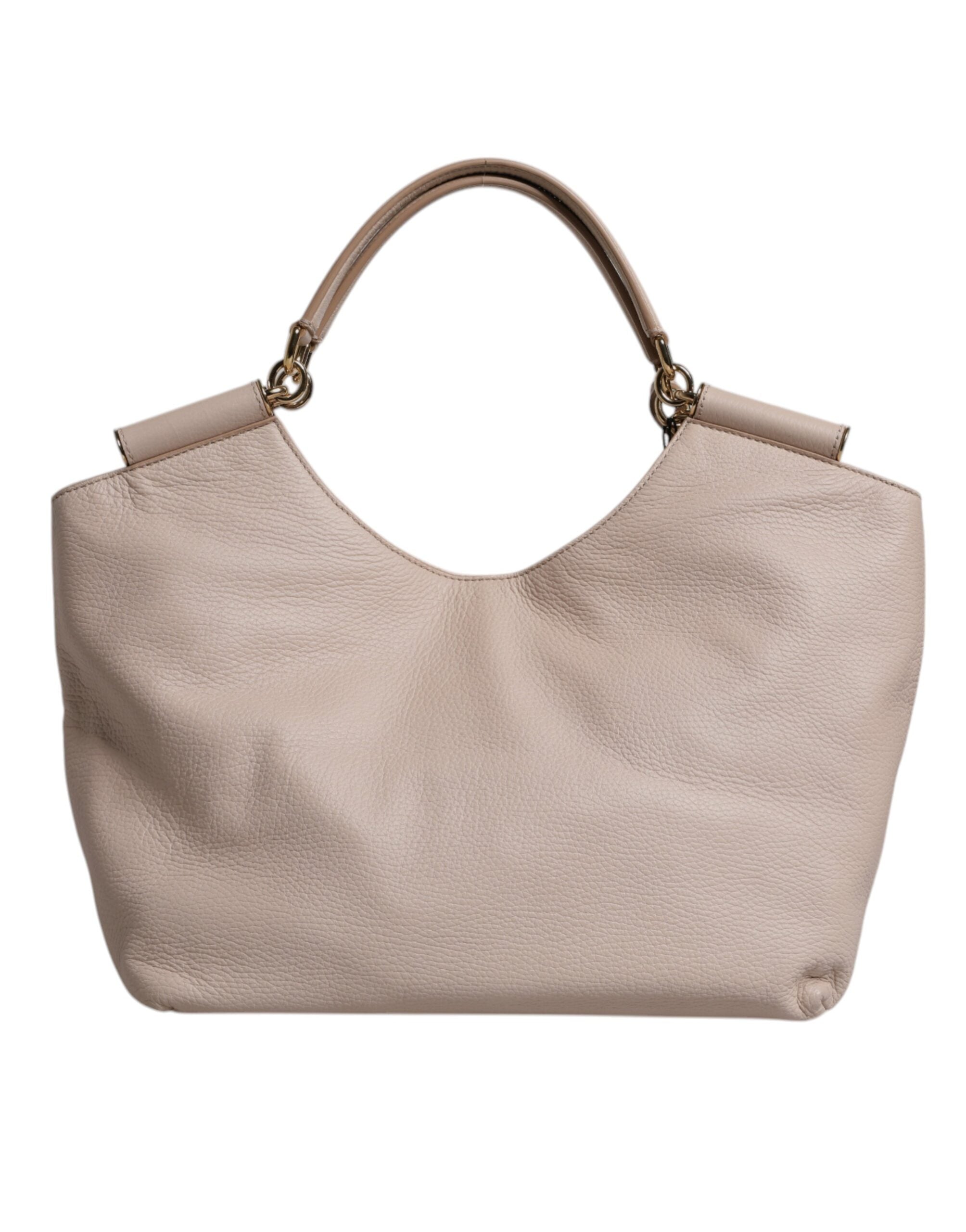 Dolce & Gabbana Hellrosa Hirschleder Logo-Plakette Tote Top Handle Bag