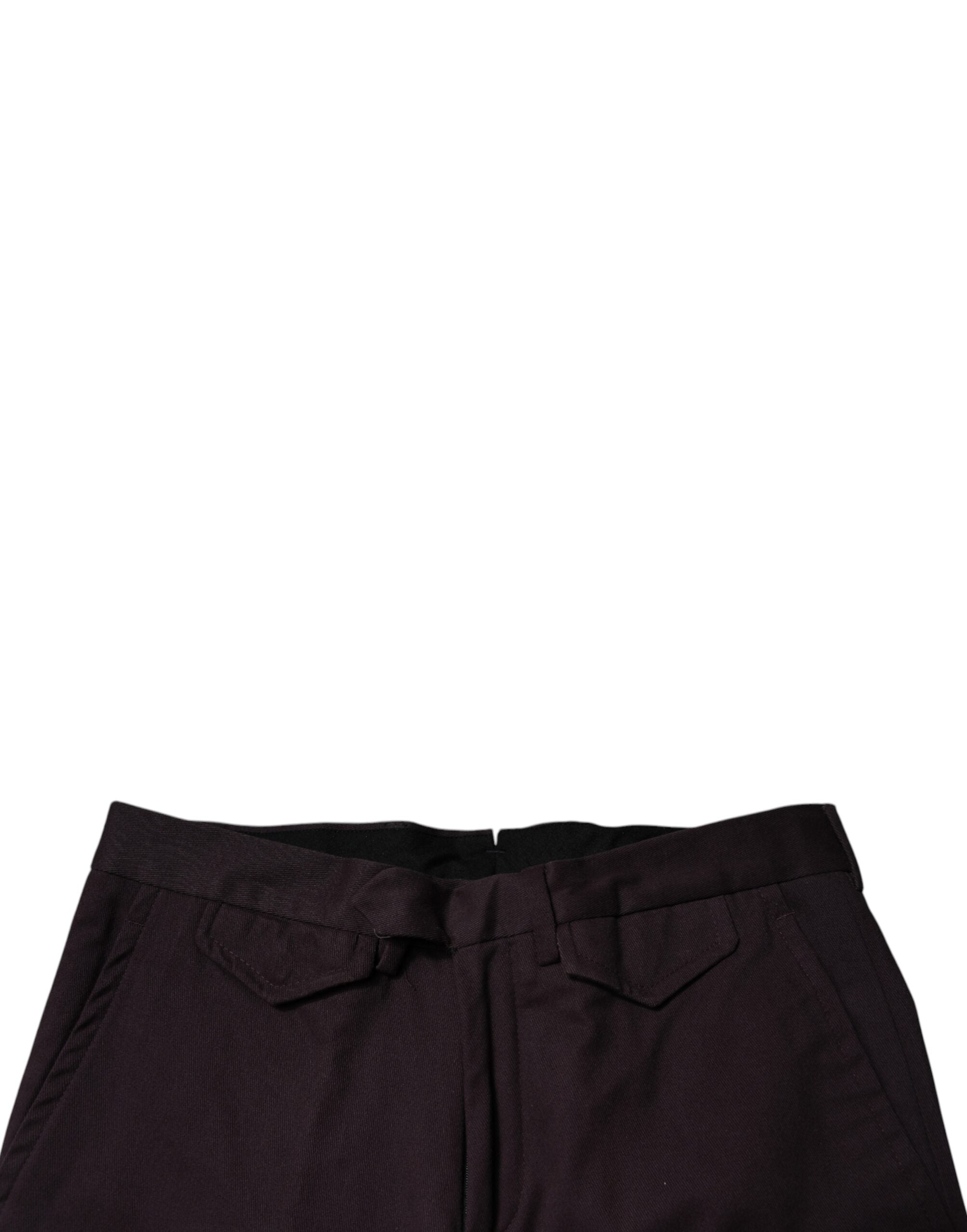 BENCIVENGA Braun Reine Baumwolle Slim Fit Herren Anzughose