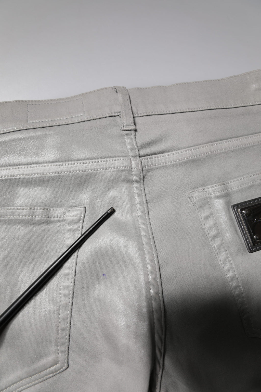 Dolce & Gabbana Graue Baumwoll-Stretch Herren Slim Fit Denim Jeans