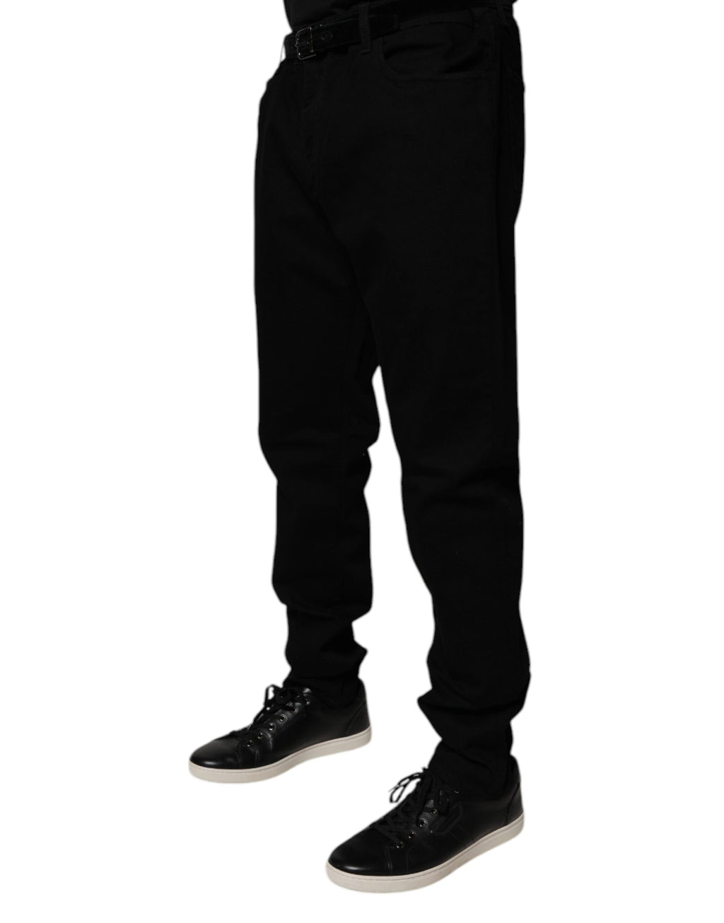 Dolce & Gabbana Schwarze Cotton Stretch Slim Fit Denim Jeans