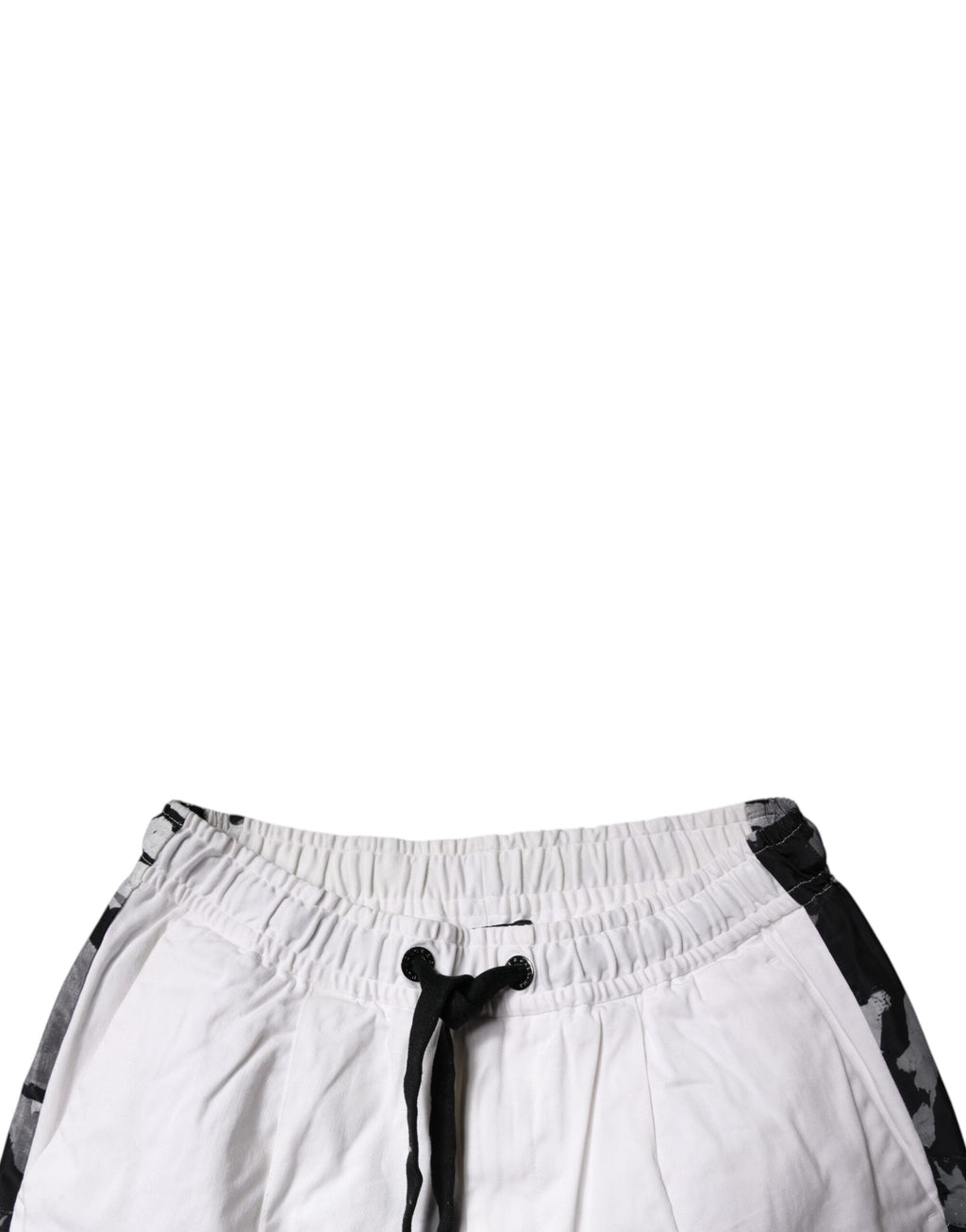 Dolce & Gabbana Weiße Cargo-Jogger-Sweatpants aus Baumwolle