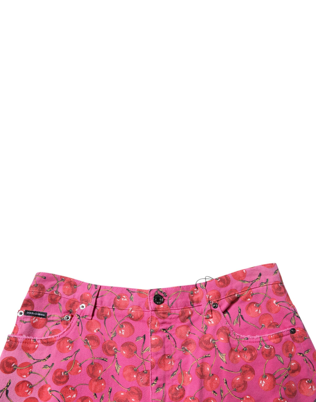 Dolce & Gabbana Rosa Kirschdruck Cargo-Baumwollshorts