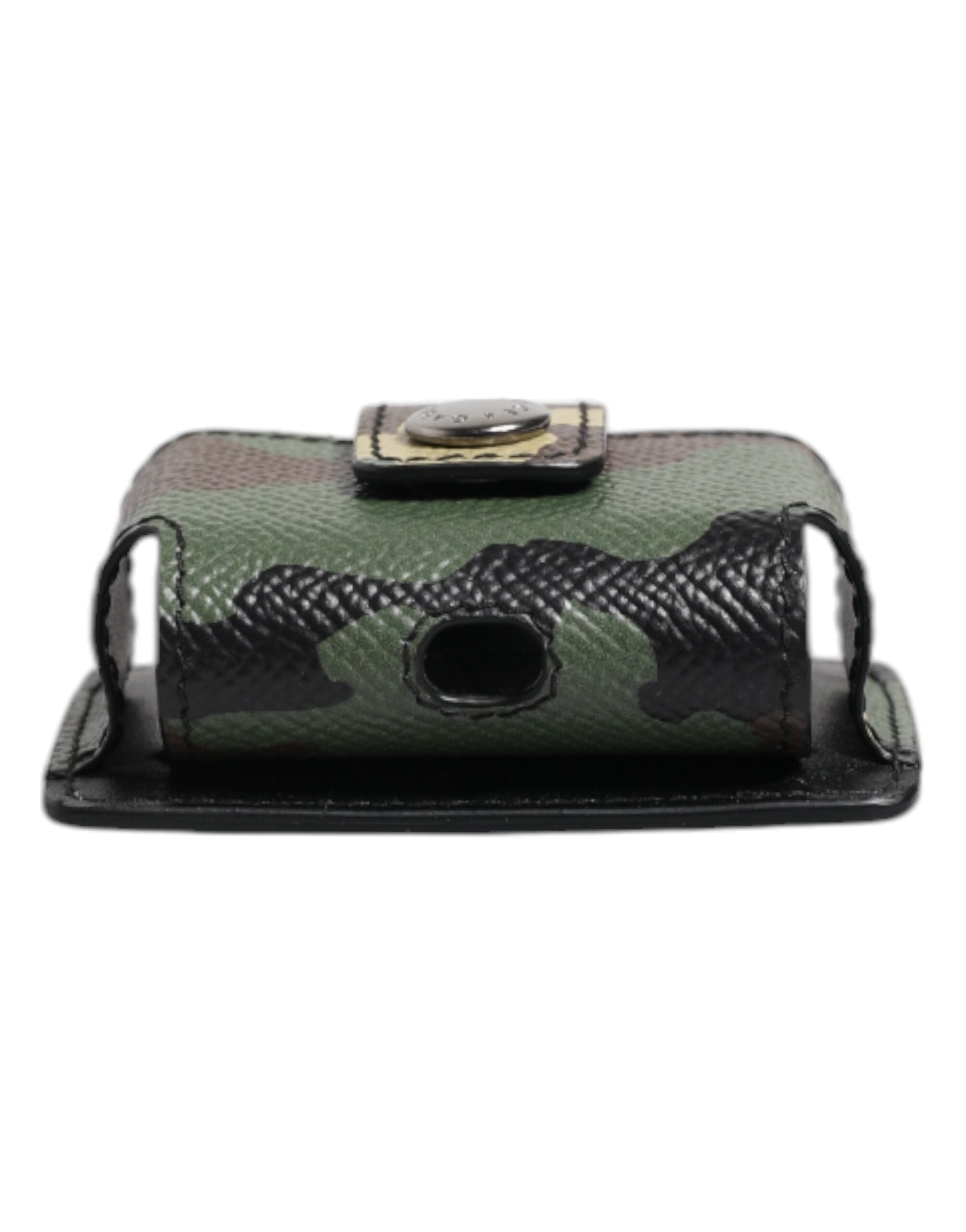 Dolce & Gabbana Multicolor Camouflage Leder Airpods Tasche