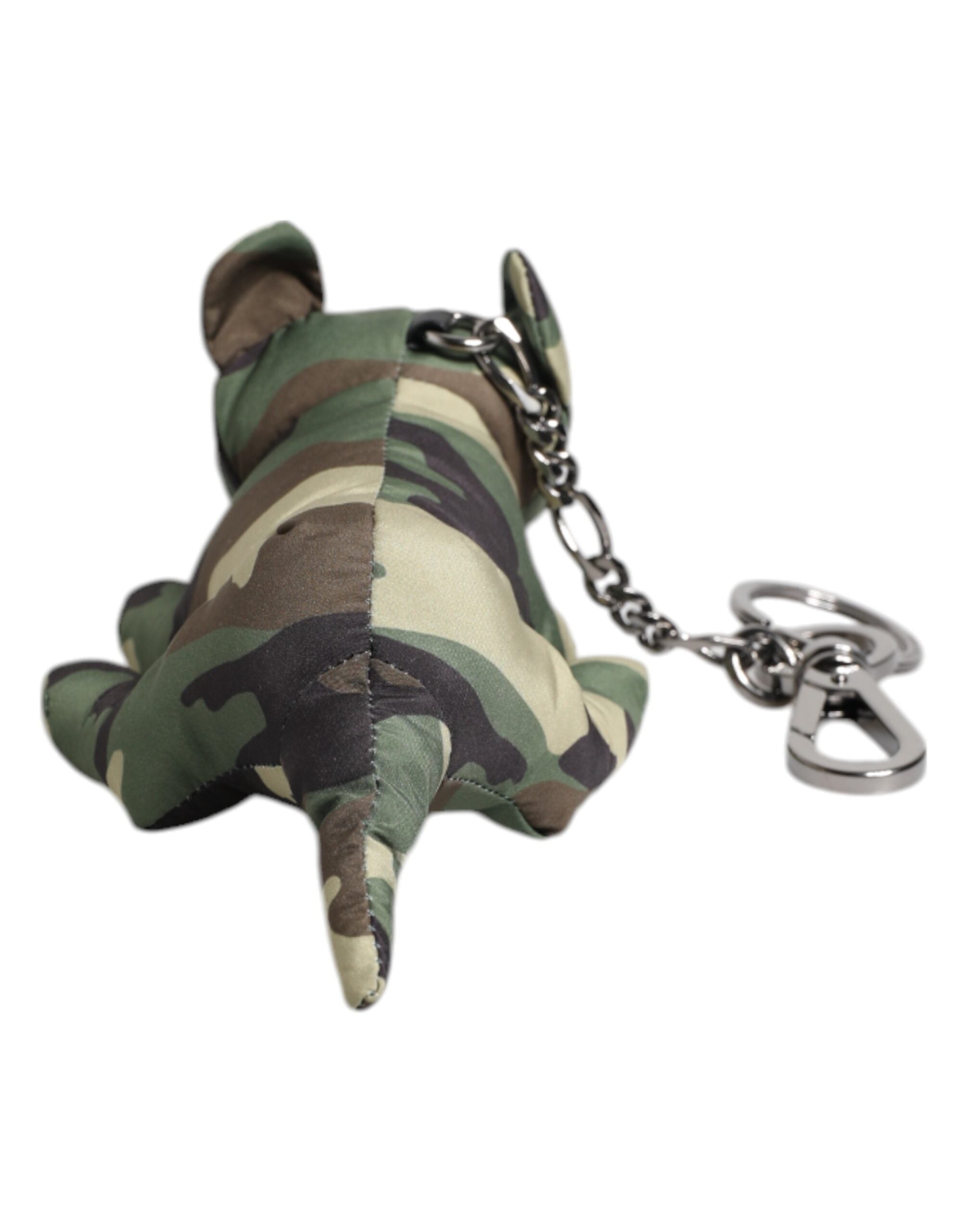 Dolce & Gabbana Multicolor Camouflage Tier Silhouette Schlüsselanhänger Schlüsselring