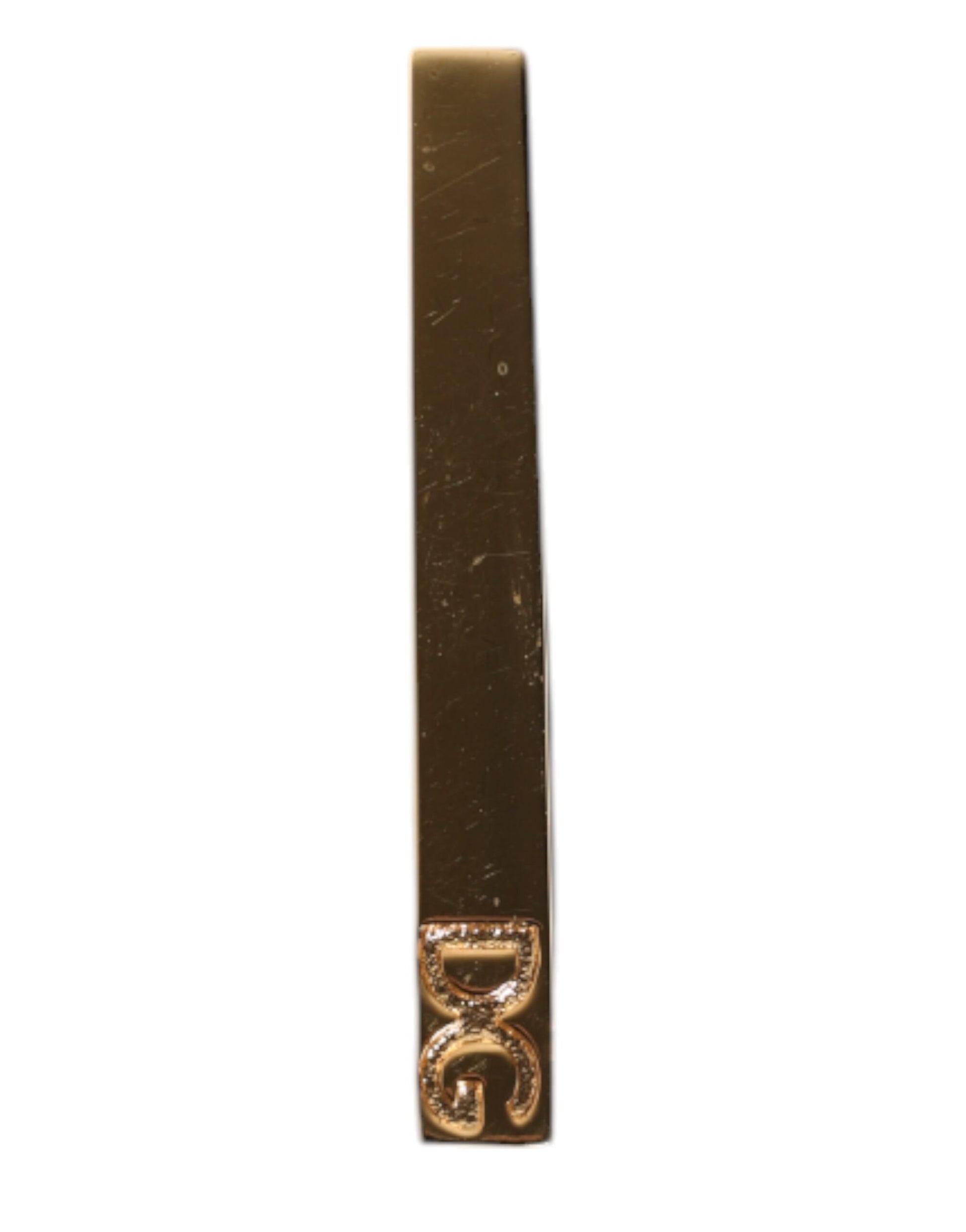 Dolce & Gabbana Goldton Messing Logo Krawattenklammer Bar