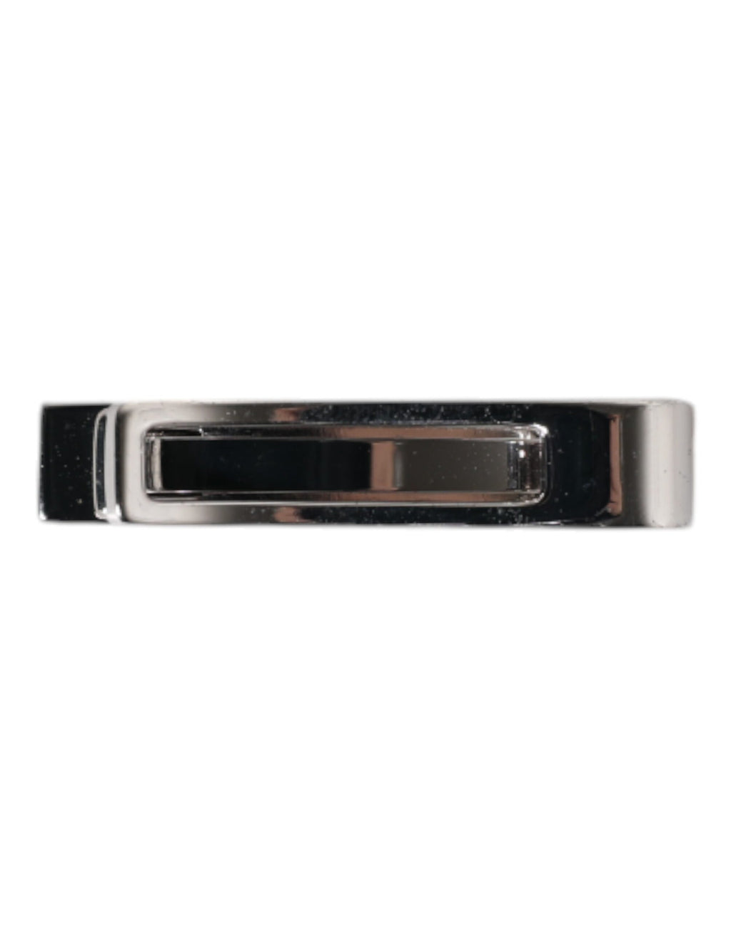 Dolce & Gabbana Silberfarbenes Messing Logo Krawattenklammer Bar