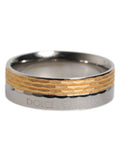 Dolce & Gabbana Gouden Zilverkleurige Echte Messing DG Logo Ring