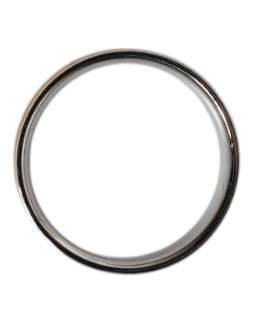 Dolce & Gabbana Gouden Zilverkleurige Echte Messing DG Logo Ring