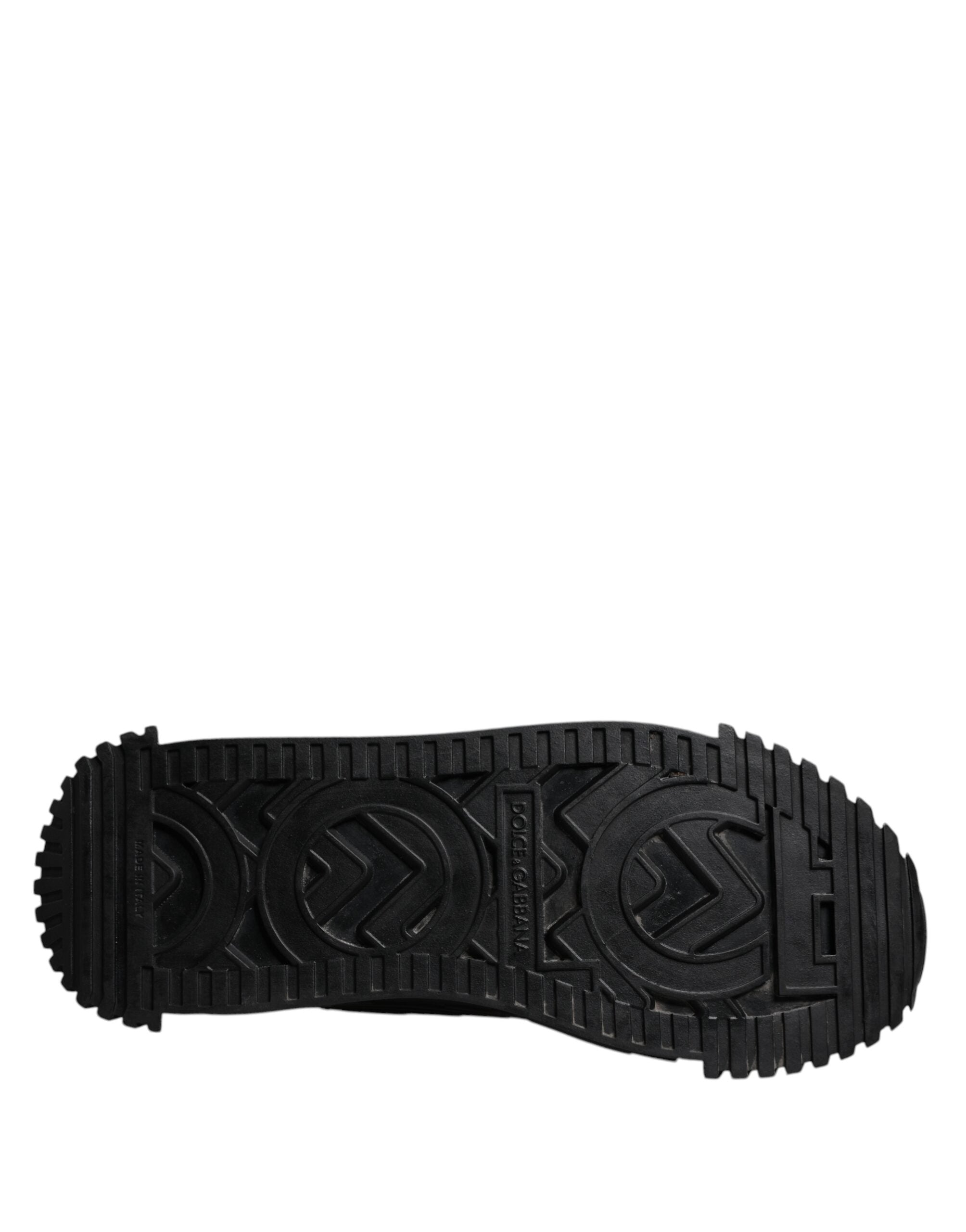 Dolce & Gabbana Schwarz Logo Lace Up Low Top NS1 Turnschuhe Schuhe