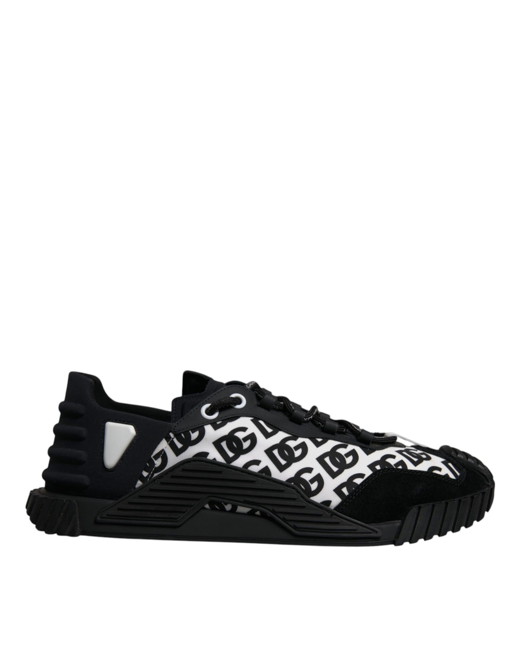 Dolce & Gabbana Schwarz Logo Lace Up Low Top NS1 Turnschuhe Schuhe