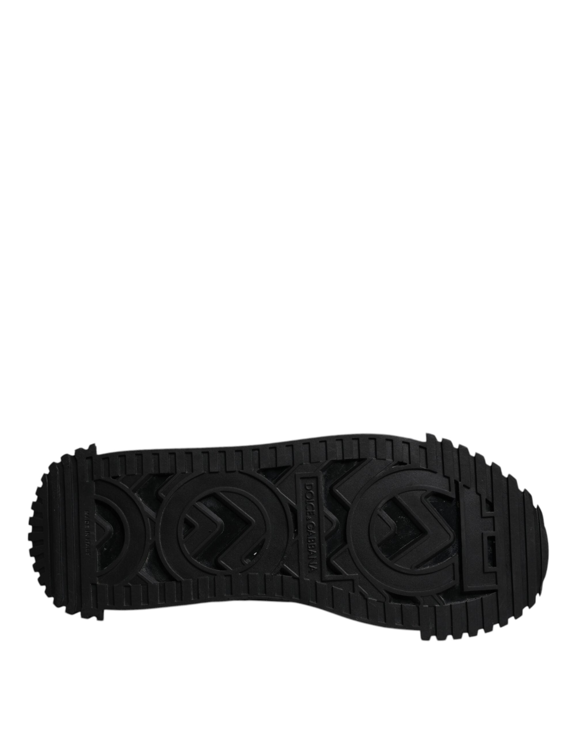 Dolce & Gabbana Schwarz Logo Lace Up Low Top NS1 Turnschuhe Schuhe