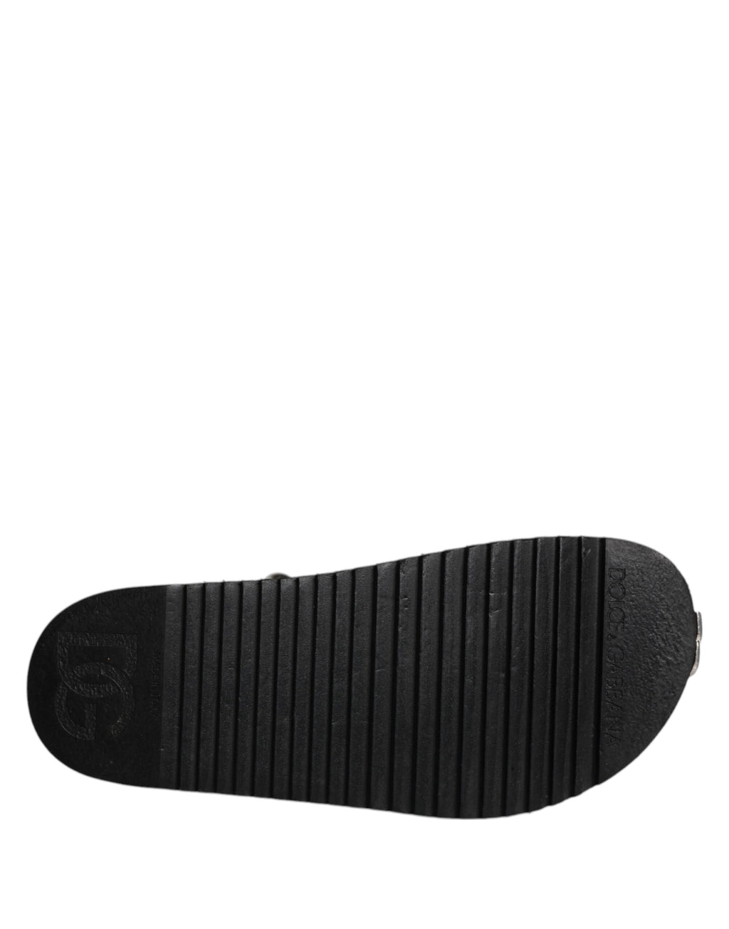 Dolce & Gabbana Schwarze Crystal Embellish Riemchensandalen Schuhe