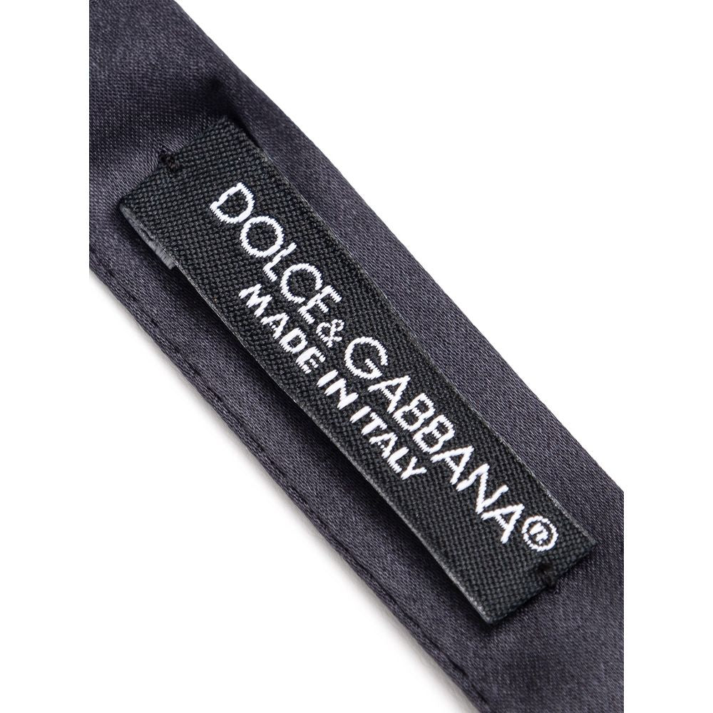 Dolce & Gabbana Graue Seidenschleife