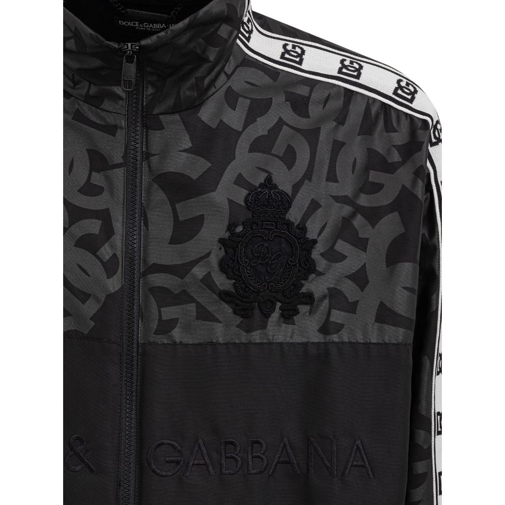 Dolce & Gabbana Schwarze Polyesterjacken &amp