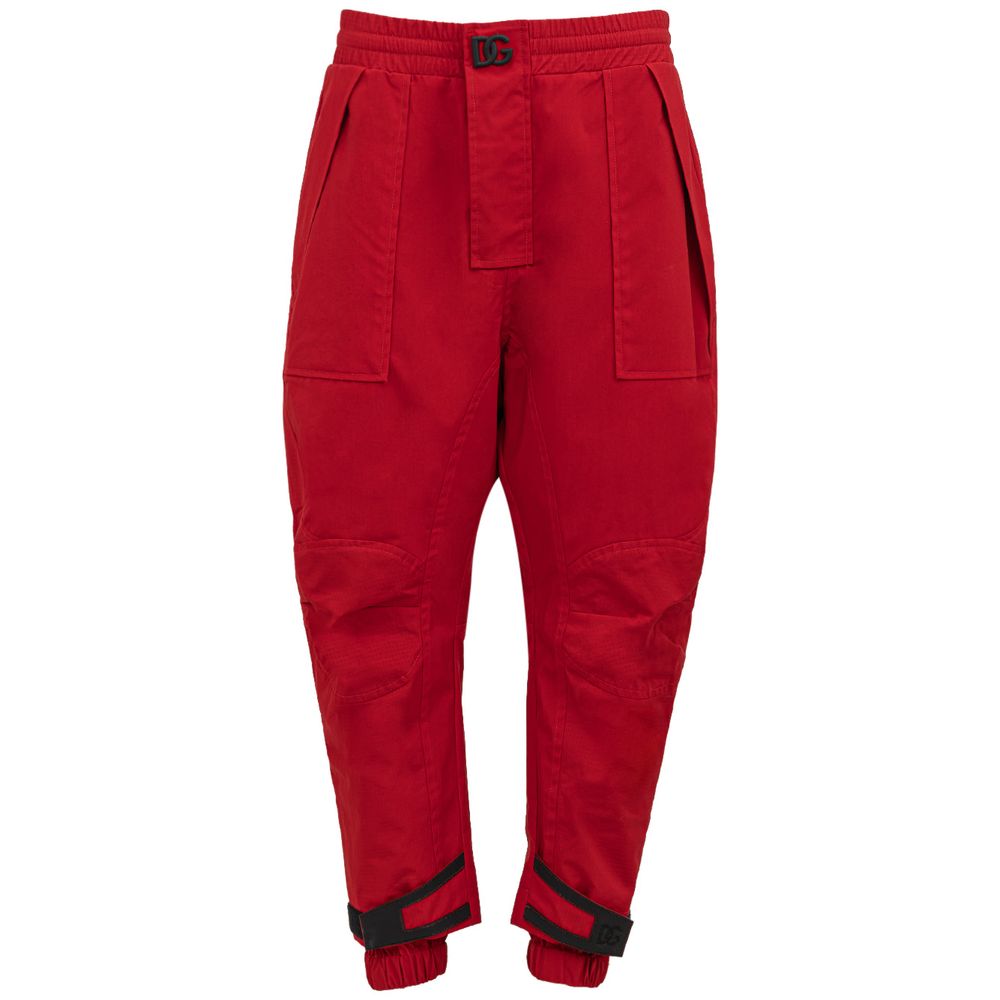 Dolce & Gabbana Rote Polyamid-Hose