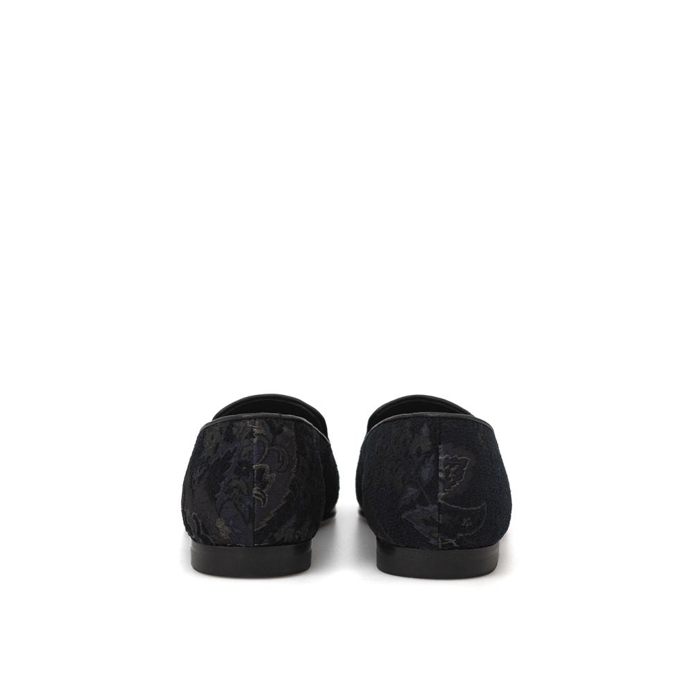 Etro Elegante blaue Leder-Loafer zum Hineinschlüpfen