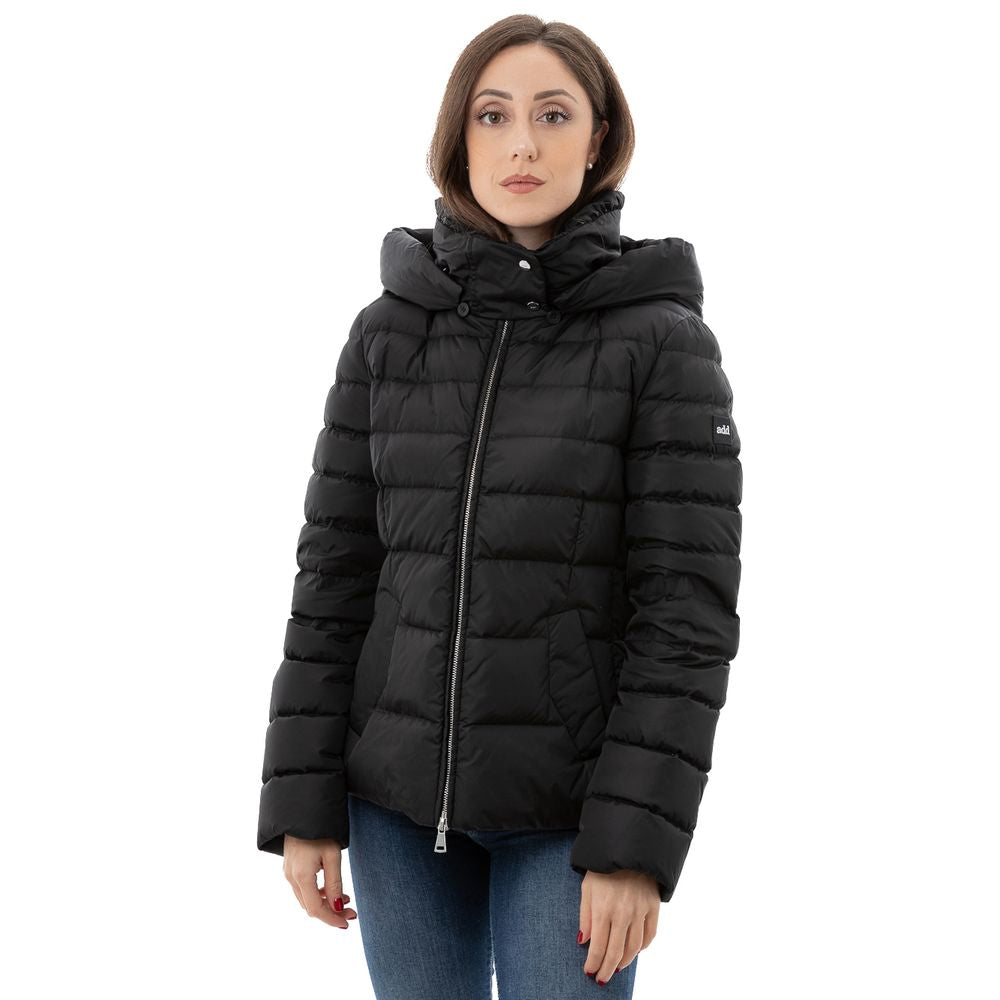 Add Schwarze Polyamid-Jacke