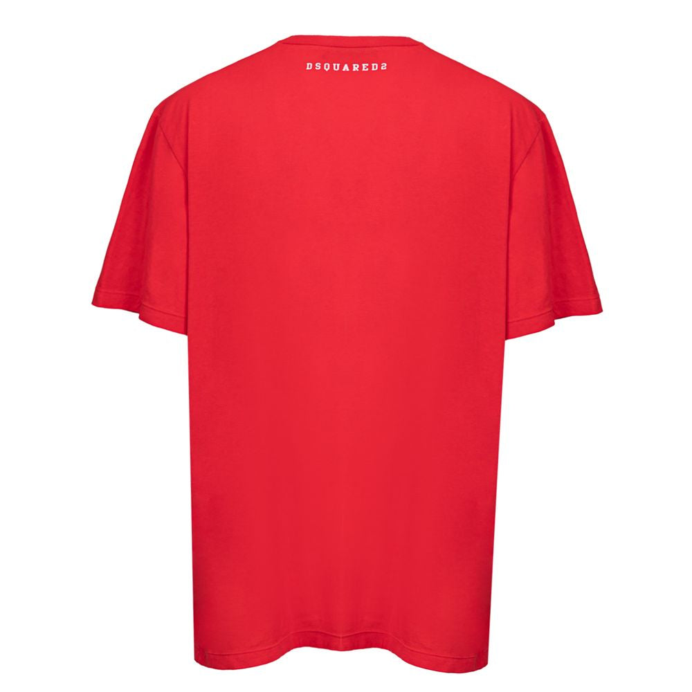 Dsquared² T-Shirt aus roter Baumwolle