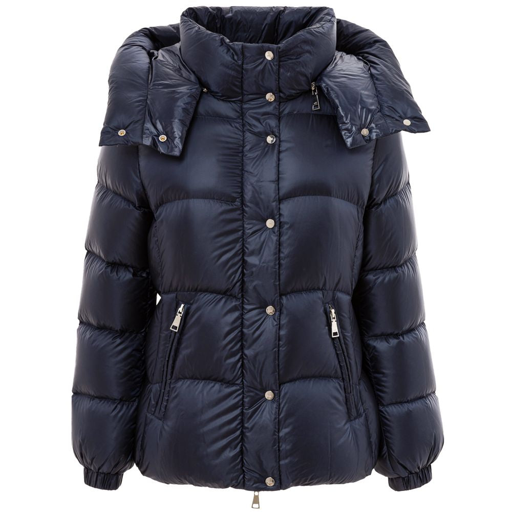 Add Blauer Polyamid-Mantel