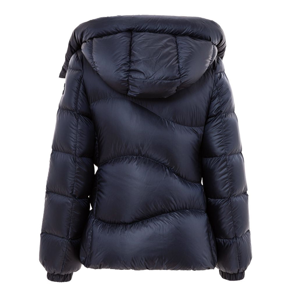 Add Blauer Polyamid-Mantel