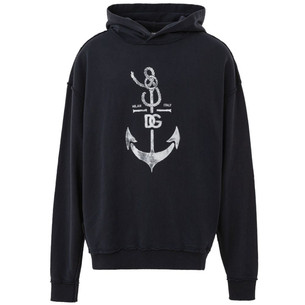 Dolce & Gabbana Blaues Baumwoll-Sweatshirt