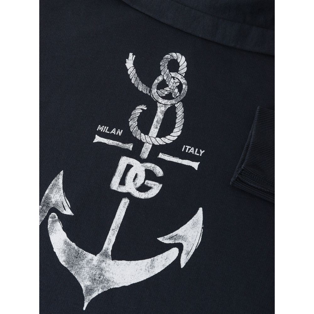 Dolce & Gabbana Blaues Baumwoll-Sweatshirt
