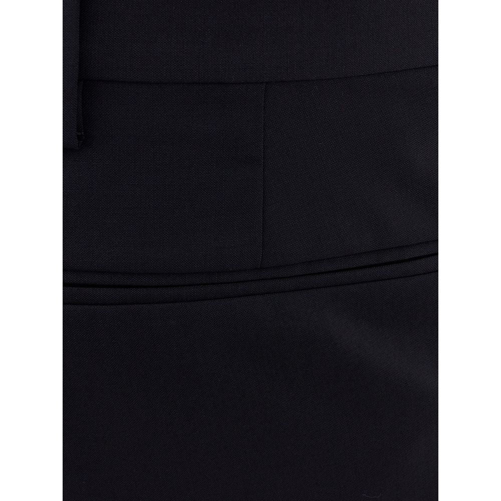 Valentino Schwarze Wollhose