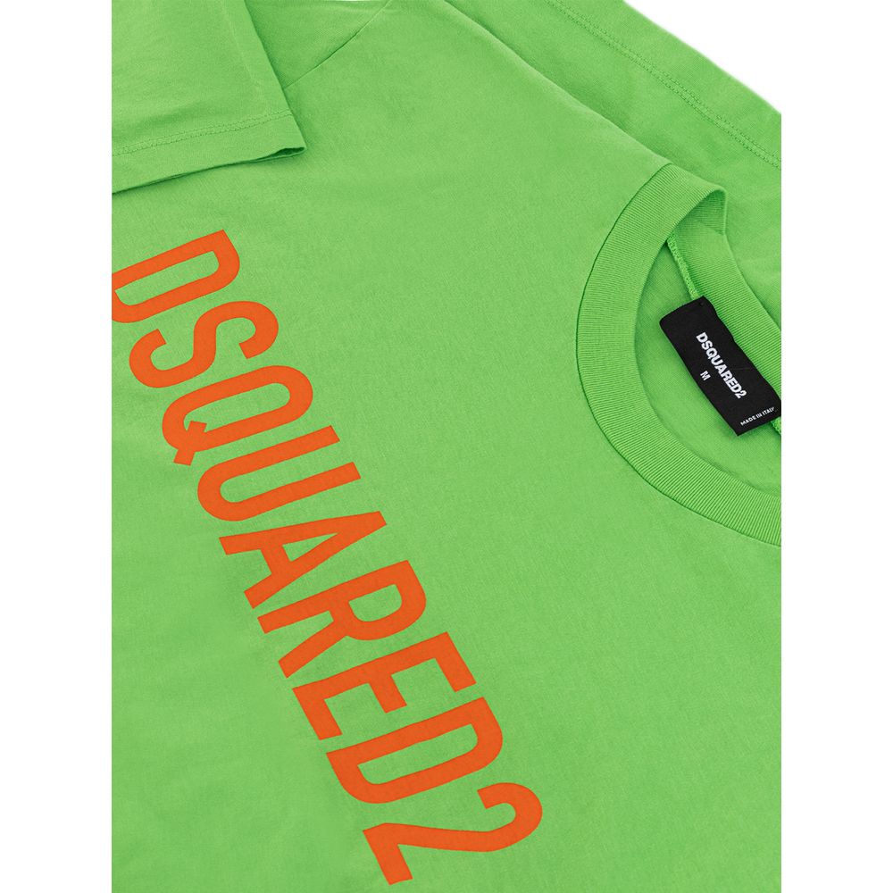 Dsquared² Electric Green Cotton Tee für Männer