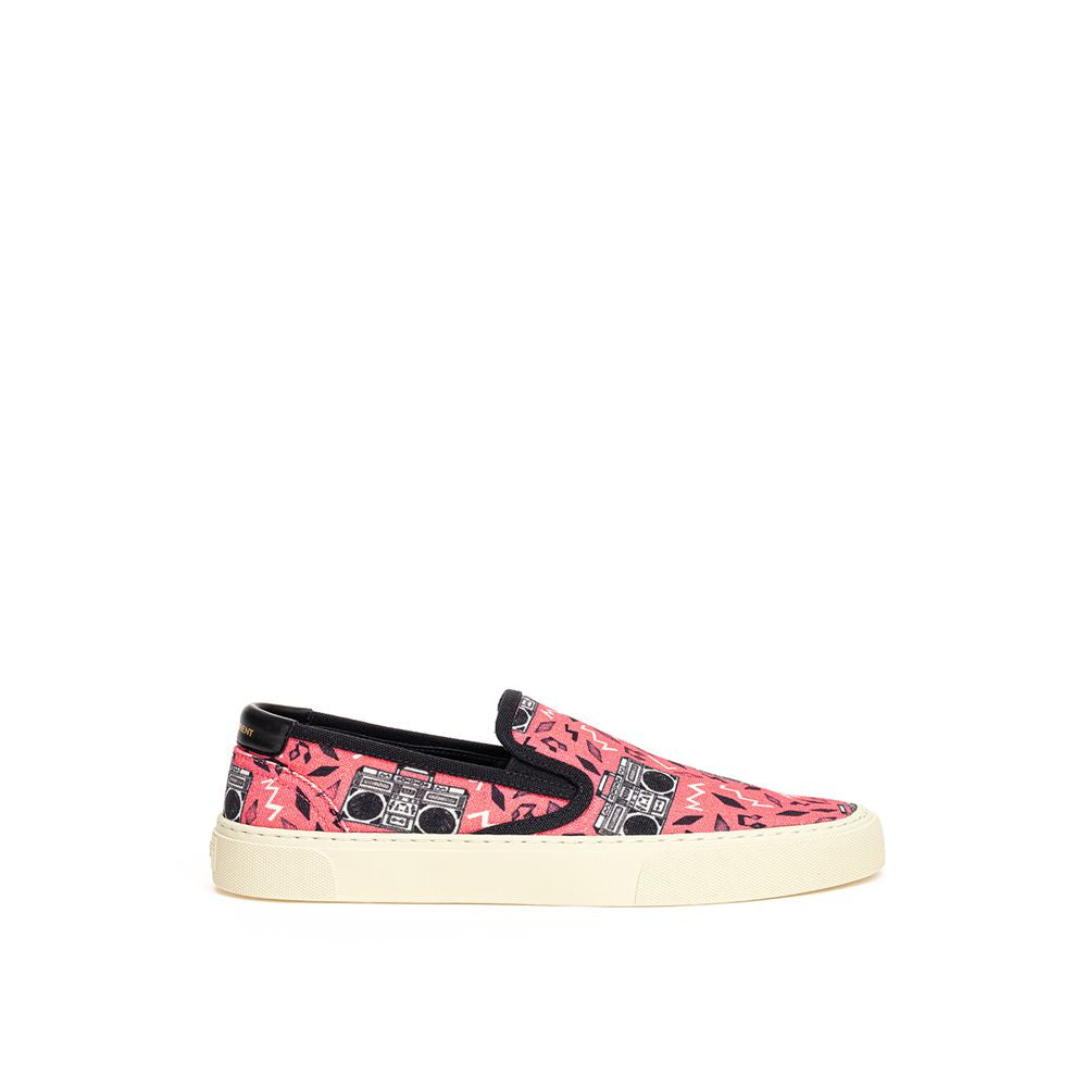 Saint Laurent Rosa Baumwoll-Plateau-Sneaker