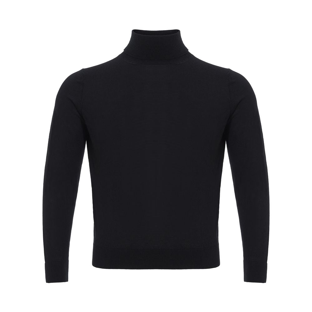 Colombo Italienischer Kaschmir-Luxus-Pullover Schwarz
