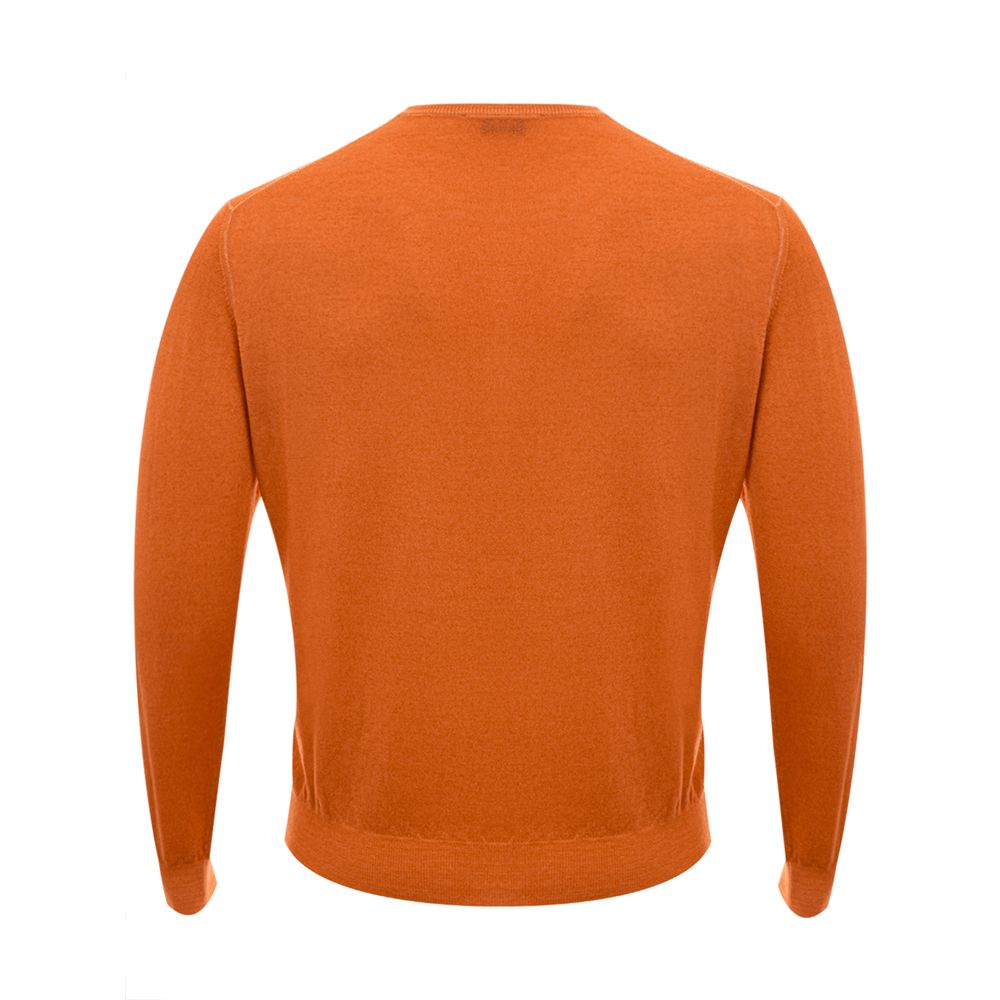 Gran Sasso Orangefarbener Woll-Sweatshirt